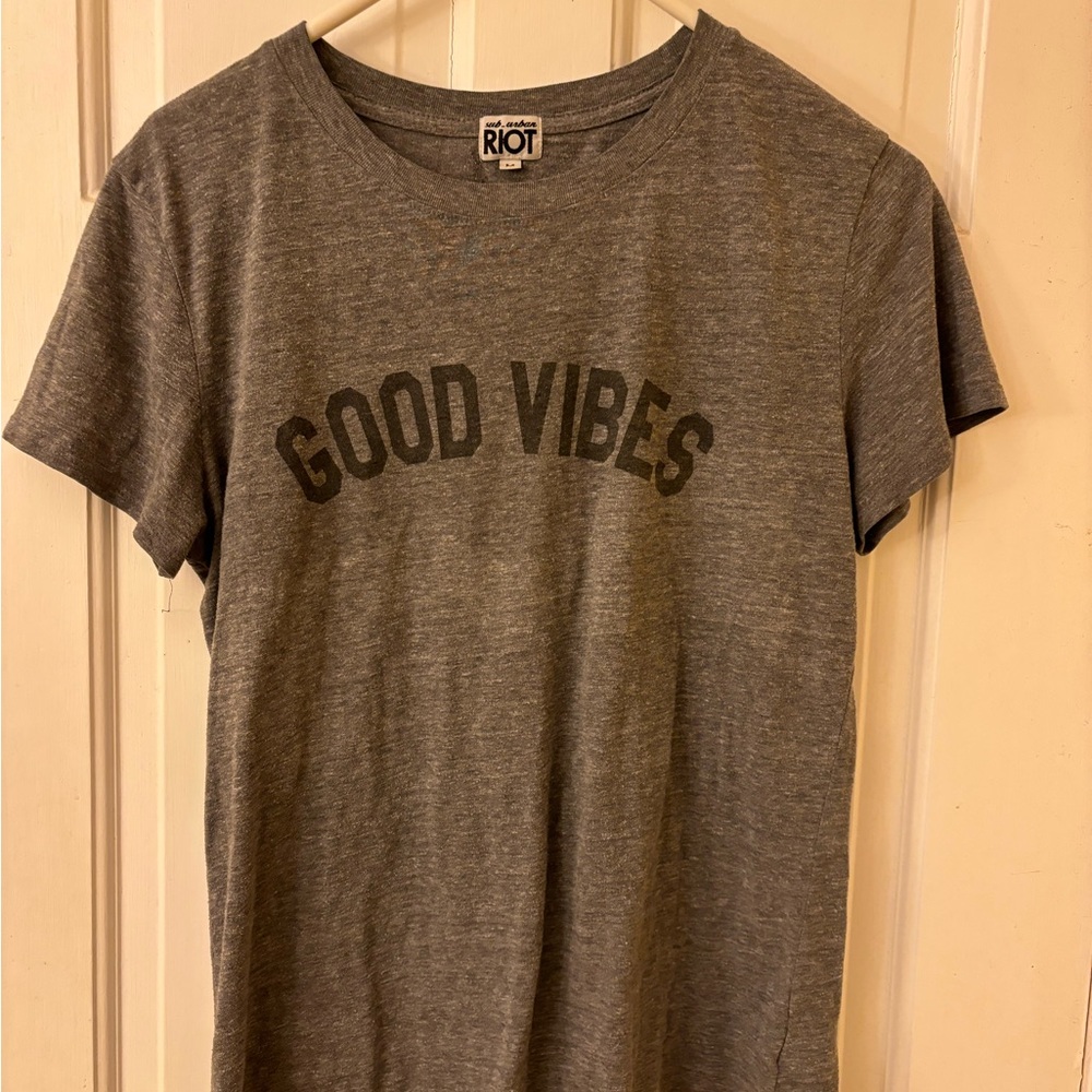 Good Vibes Riot Gray T-Shirt
